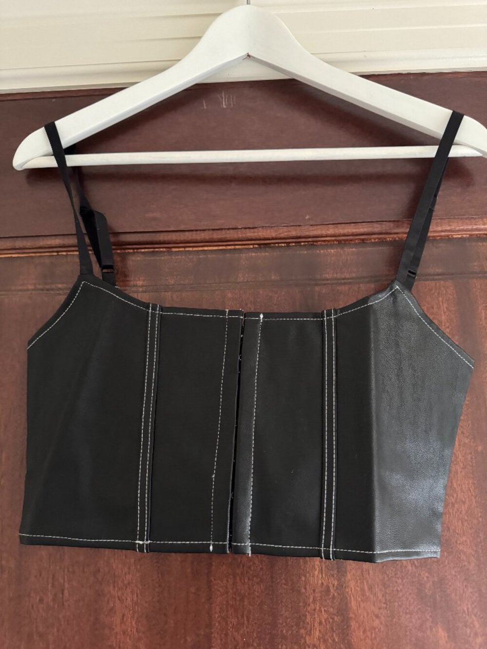 Urban Outfitters Motel nindy Motel Pleather Hooke bustier Size XS
